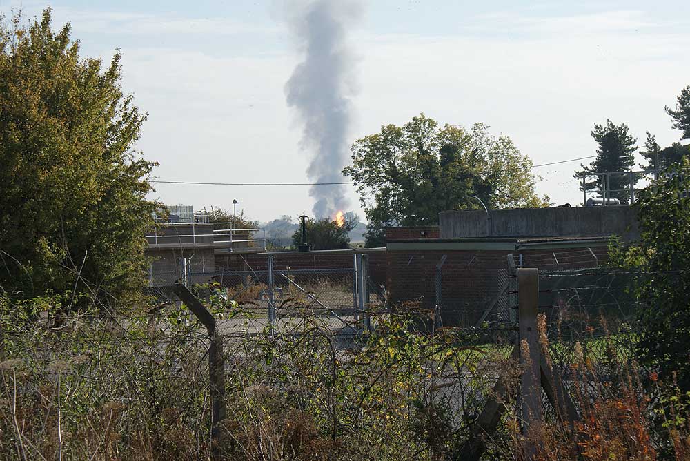 Fire at the local gas depot