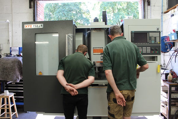 A new machine arrives in the workshop