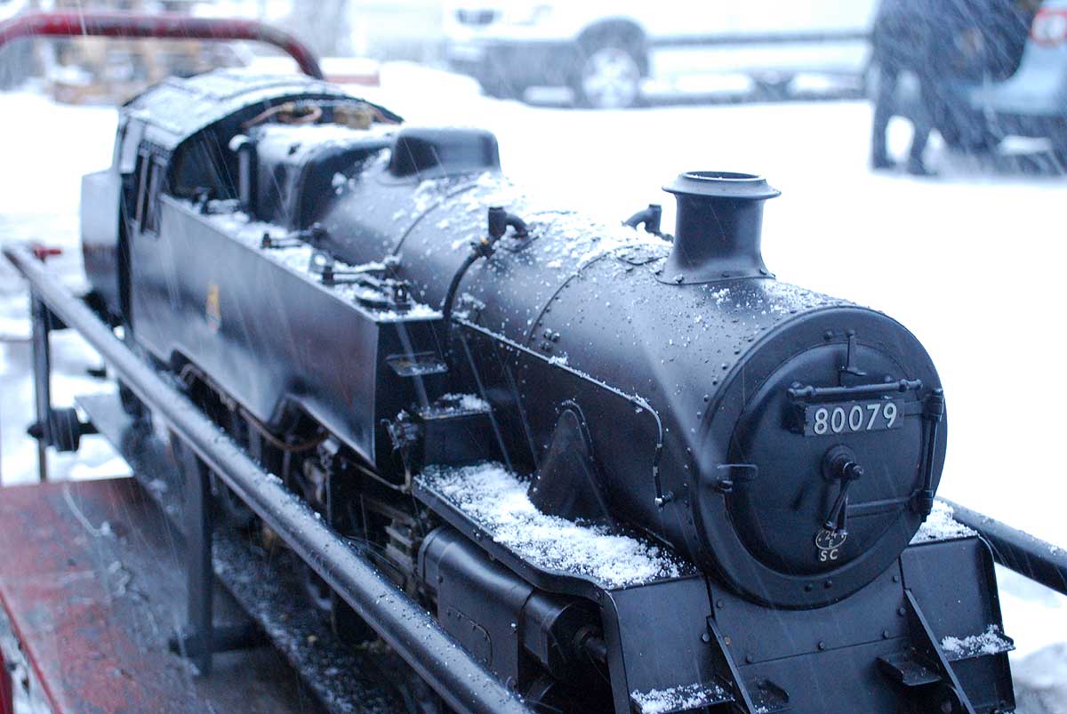Boiler testing in the snow