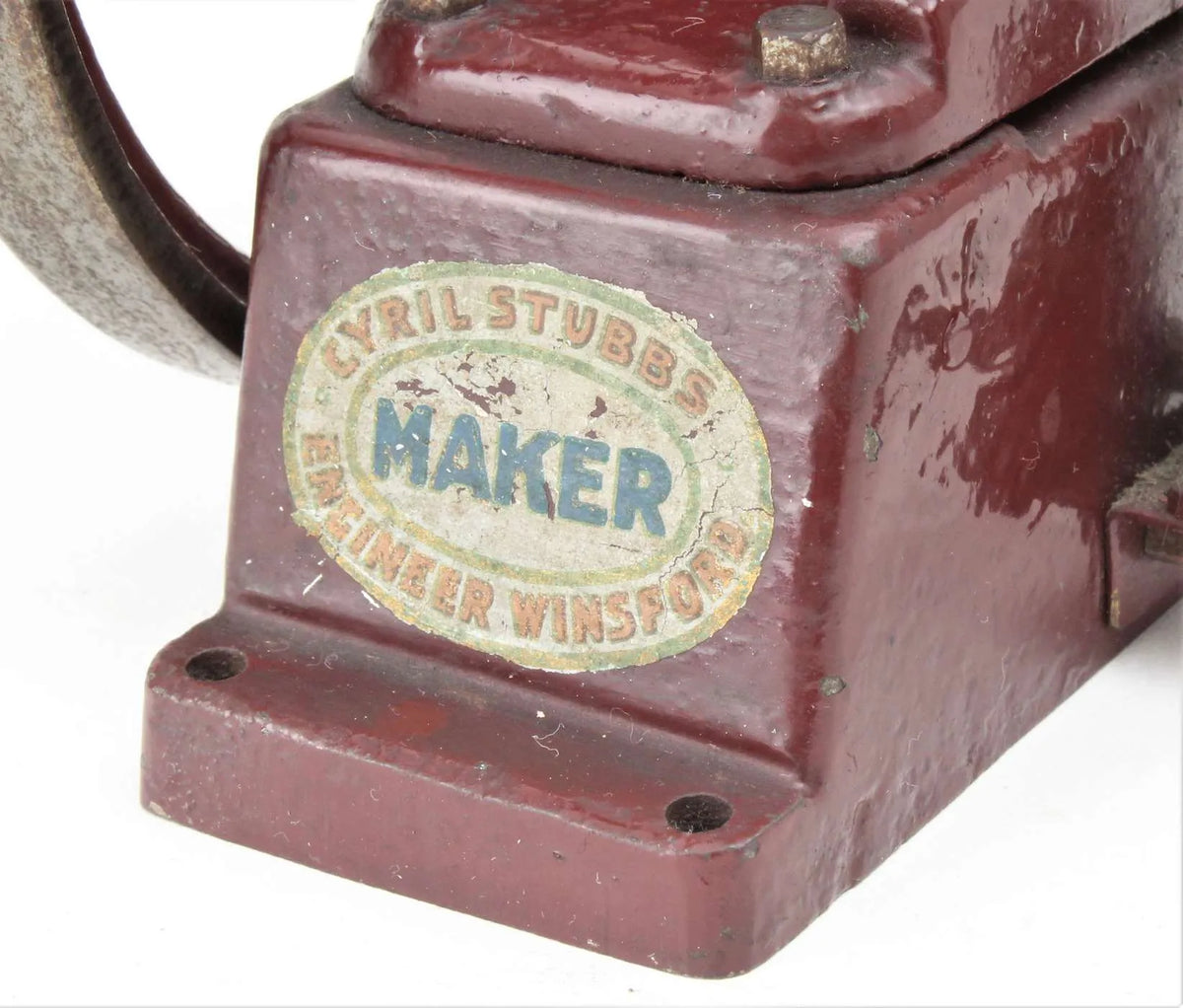 Vintage horizontal mill engine with feed pump