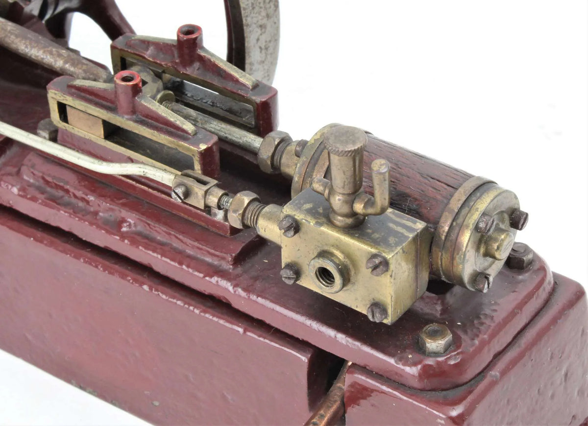 Vintage horizontal mill engine with feed pump