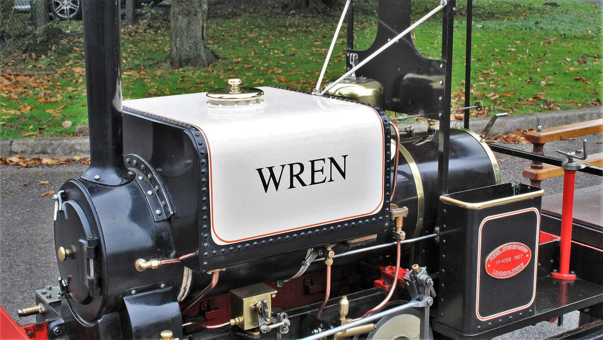 7 1/4 inch gauge "Wren" 0-4-0ST with slate wagon