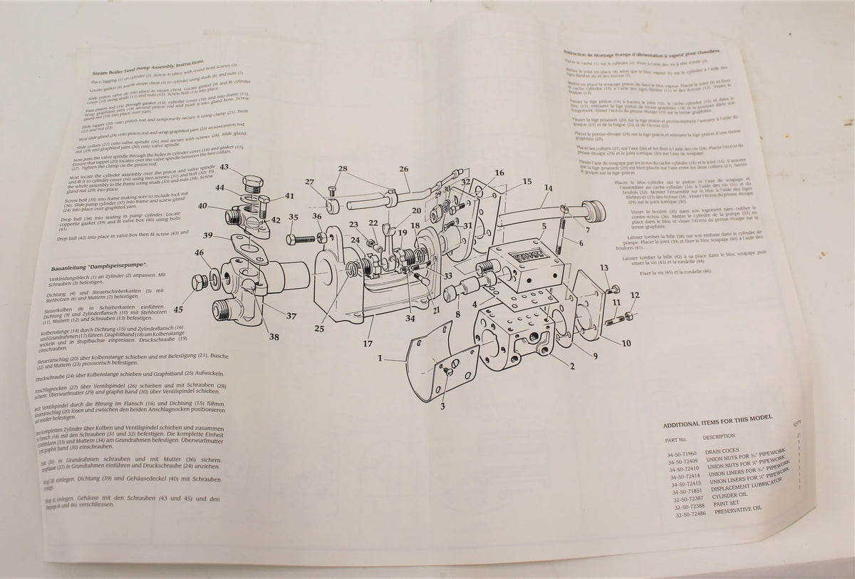 Stuart feed pump castings