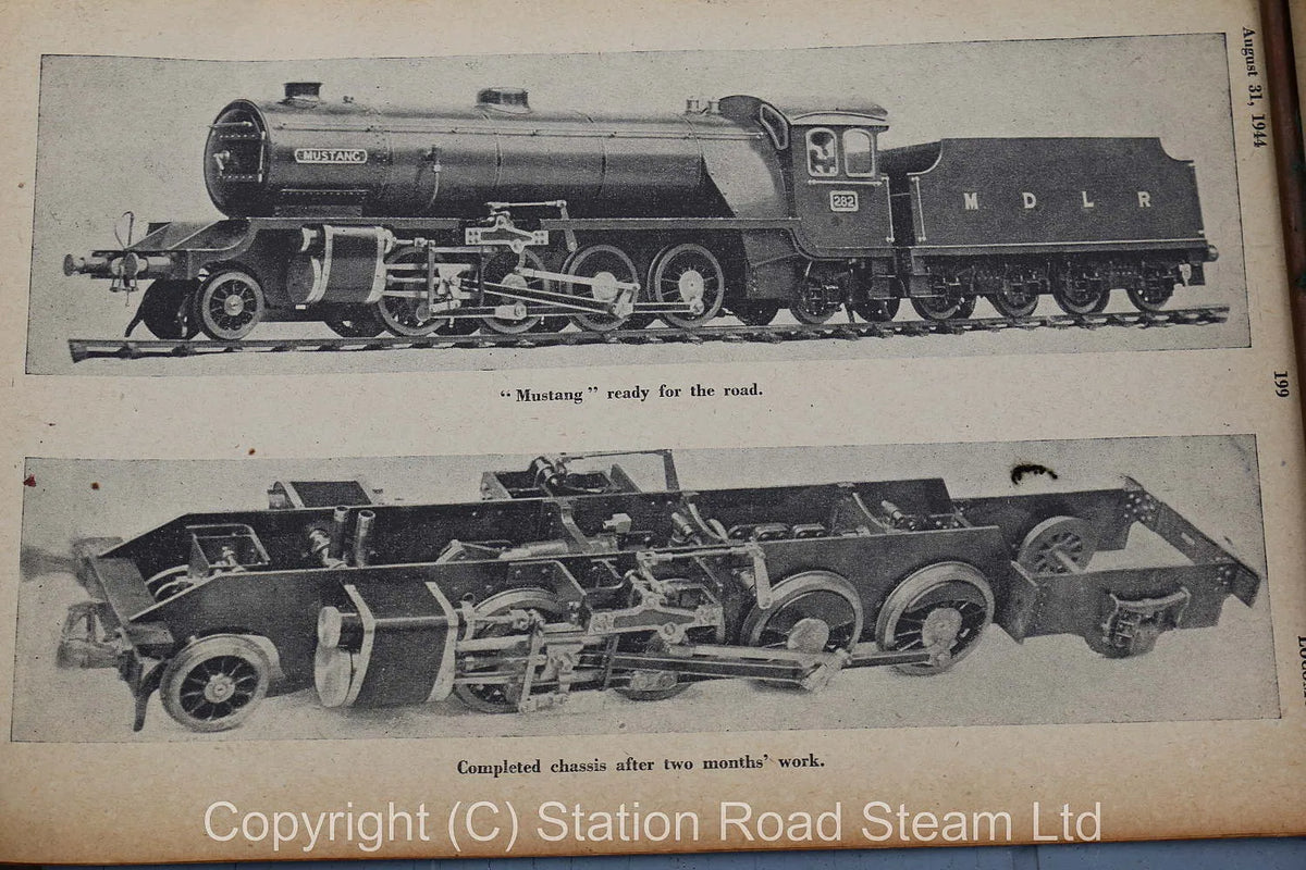 3 1/2 inch gauge 2-8-2 "Mustang" with bogie tender