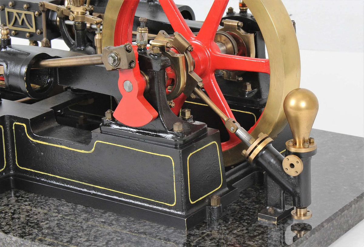 Horizontal twin mill engine