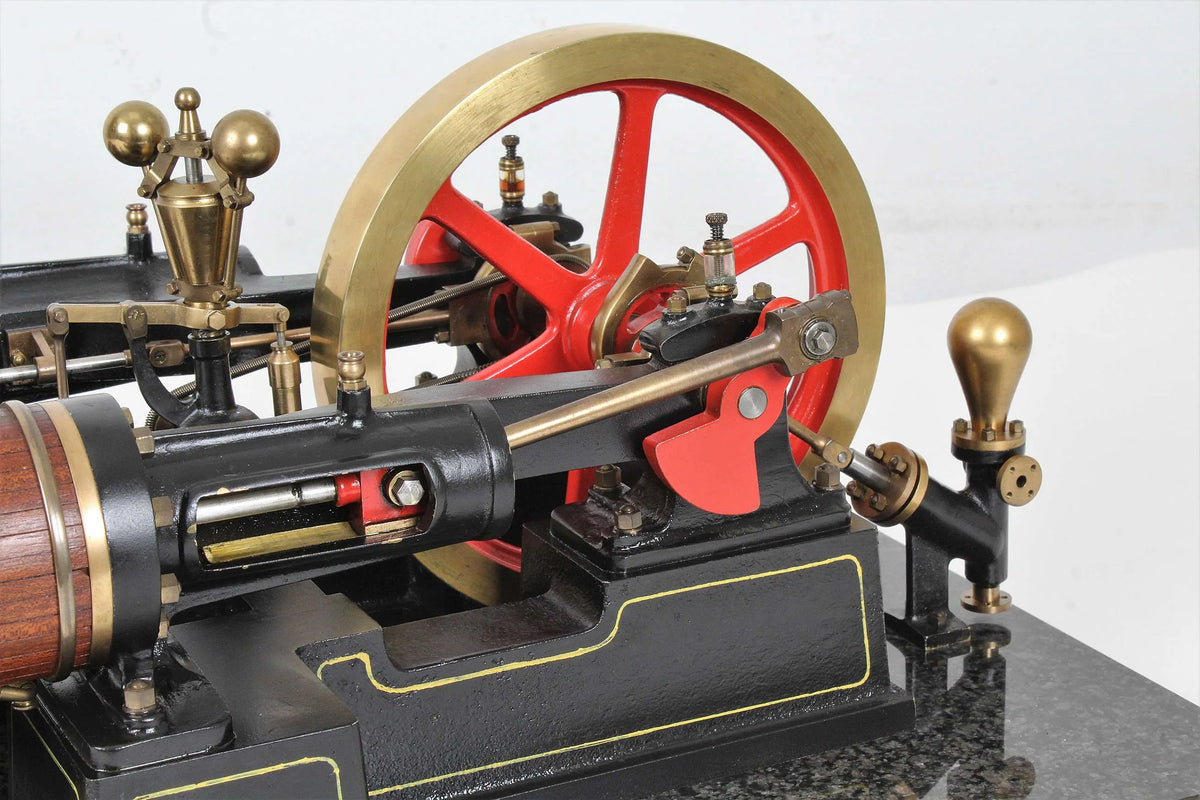 Horizontal twin mill engine