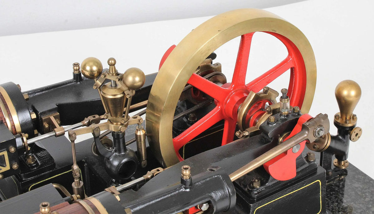 Horizontal twin mill engine