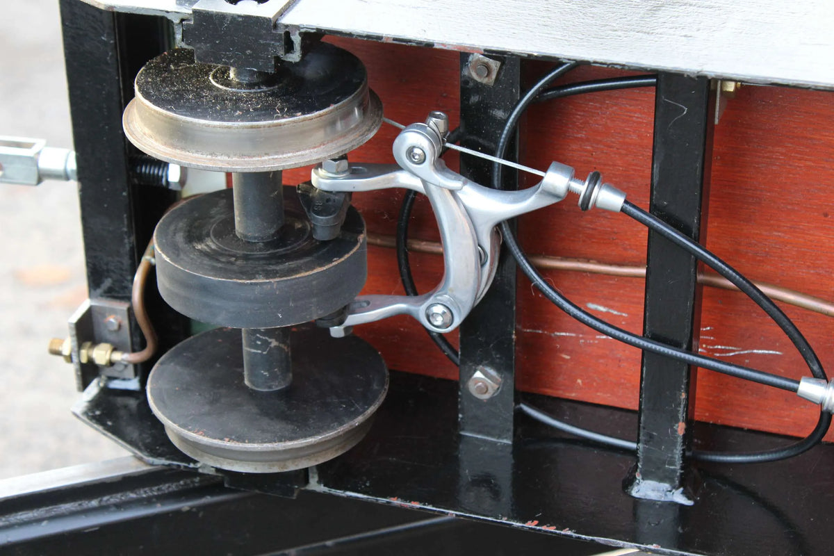 5 inch gauge four wheel braked driving truck