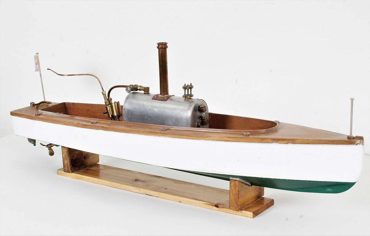 Steam launch with oscillating engine