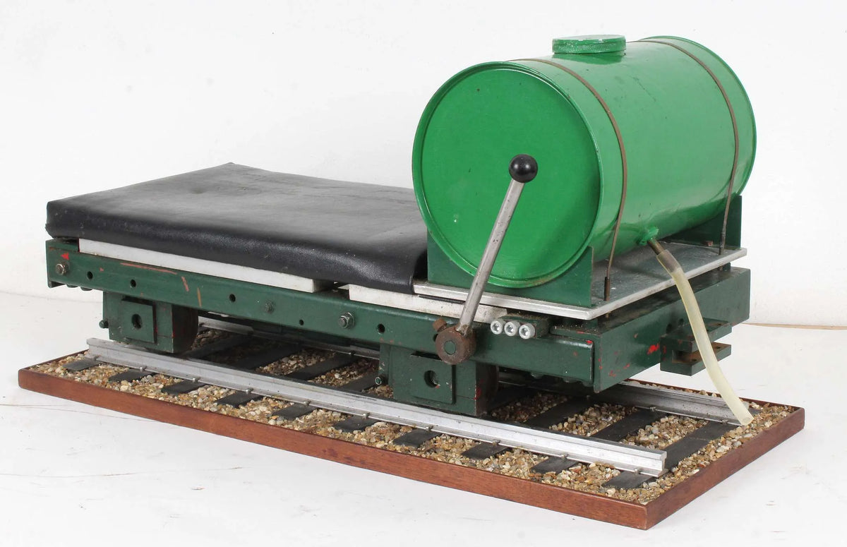 5 inch gauge braked raised level driving truck with water tank