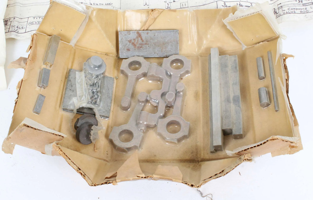 Stuart Compound Launch castings with reversing gear
