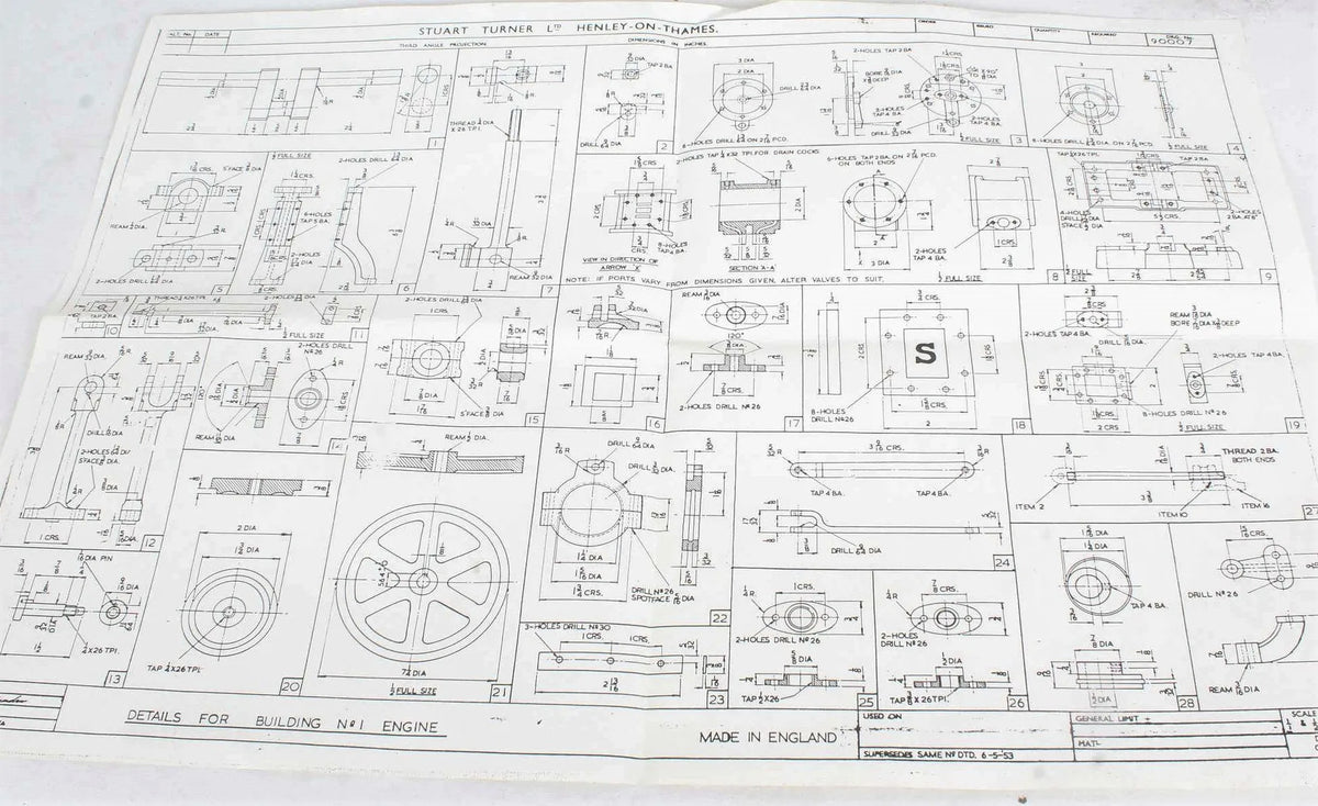 Stuart No.1 castings