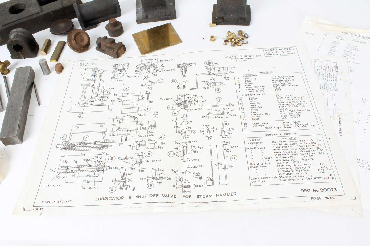 Stuart steam hammer castings