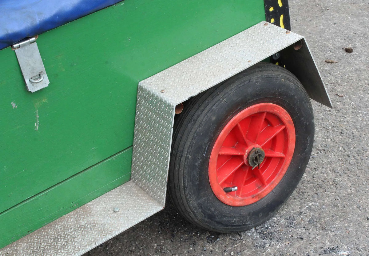 Traction engine driving truck