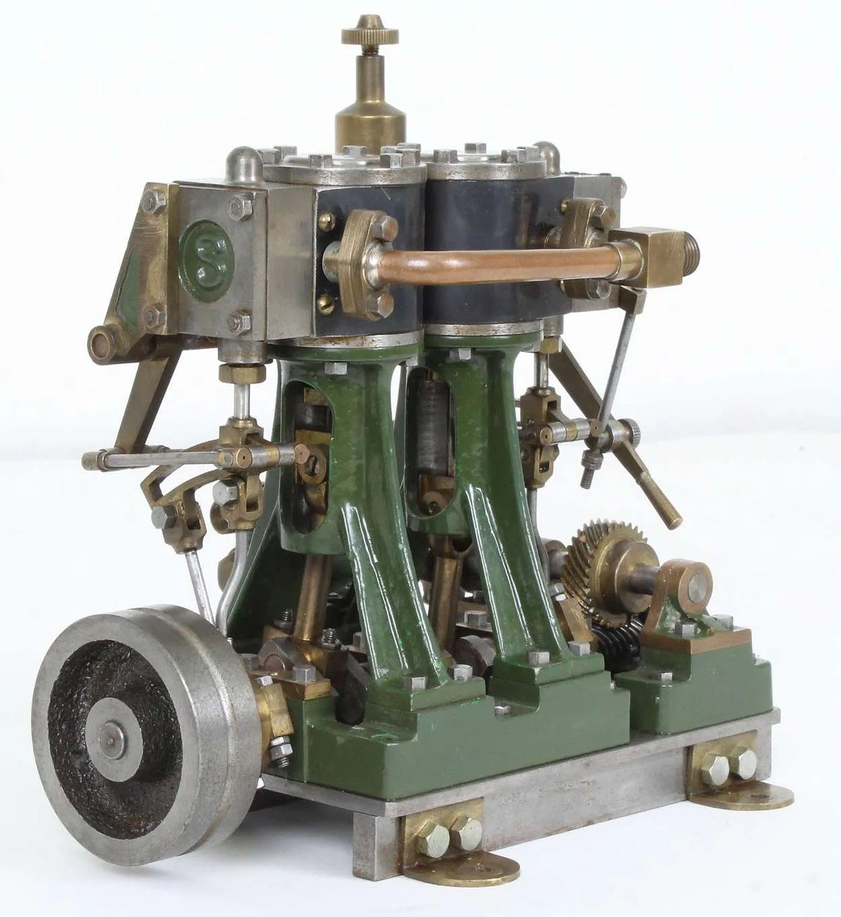 Stuart Double Ten with reversing gear & boiler feed pump