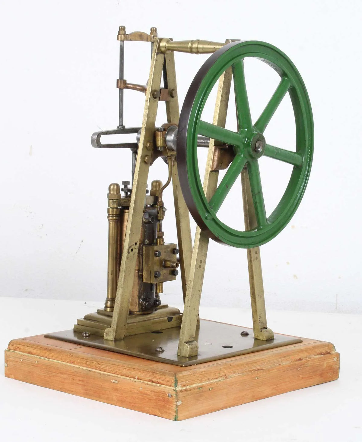 Brass Scotch crank engine