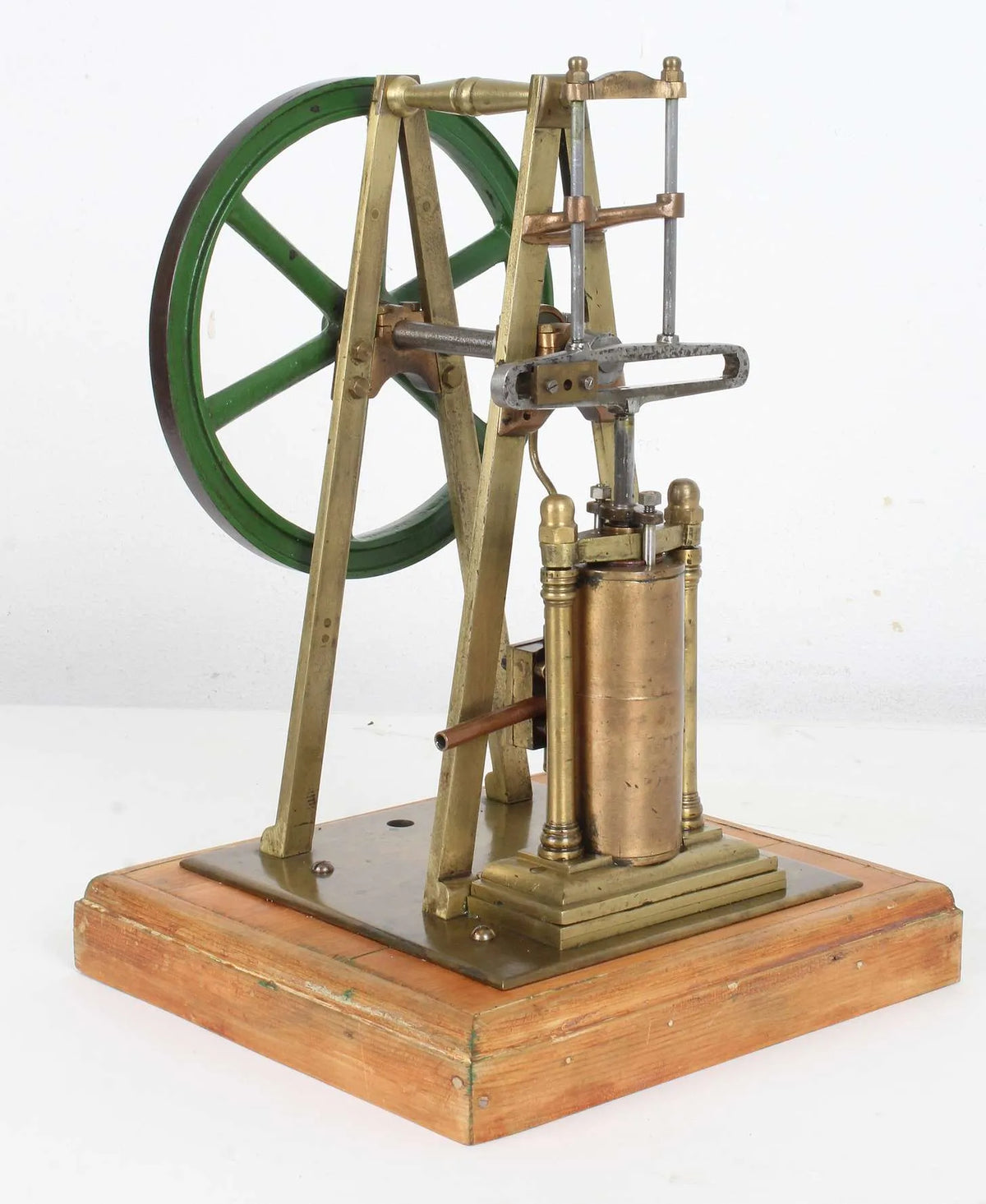 Brass Scotch crank engine