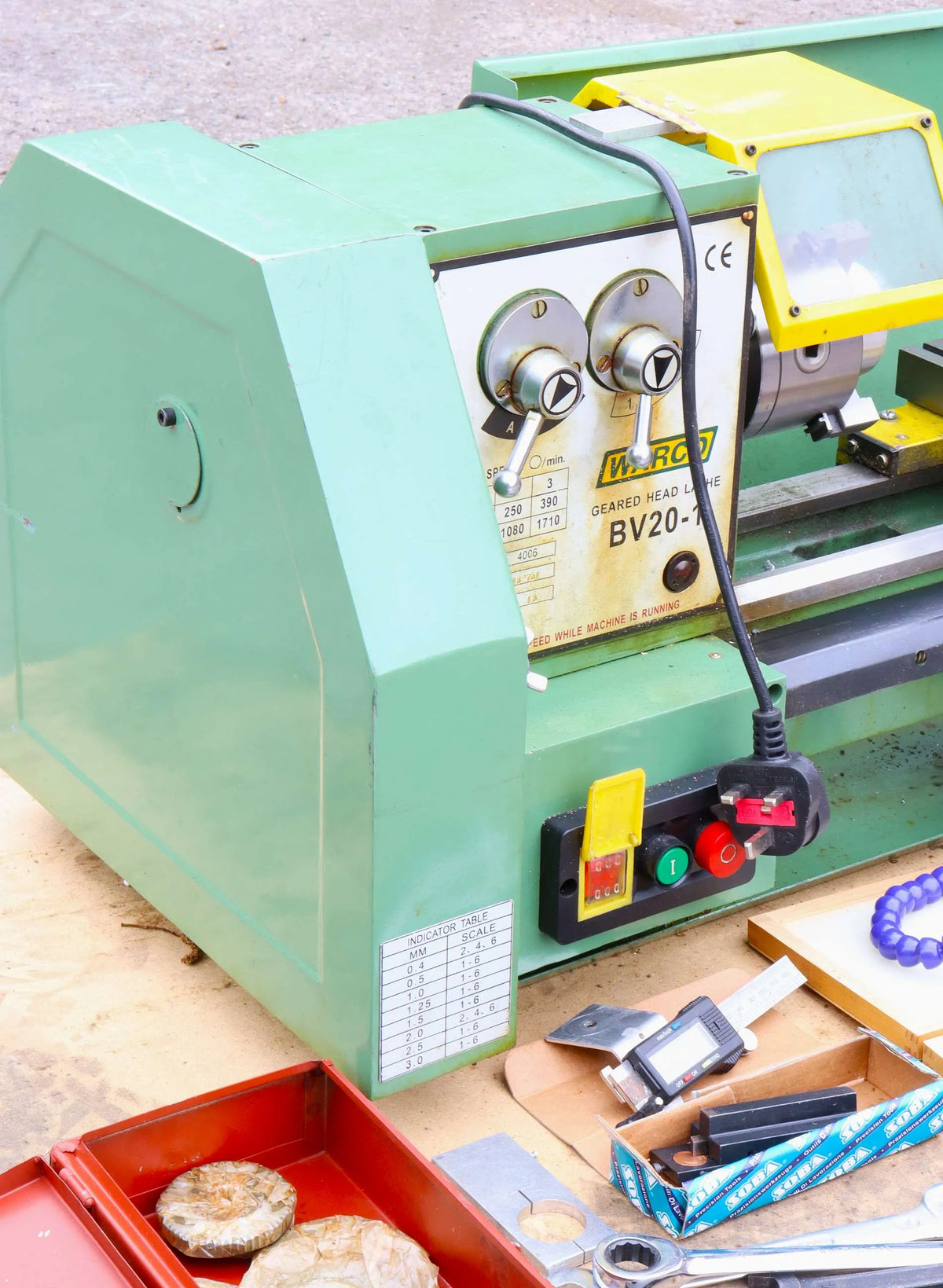Warco BV20 lathe