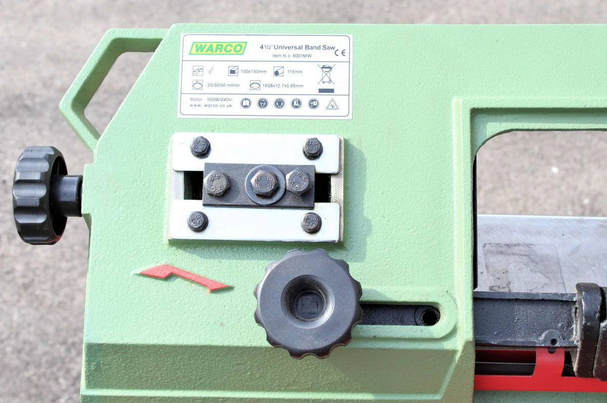 Warco bandsaw with trolley