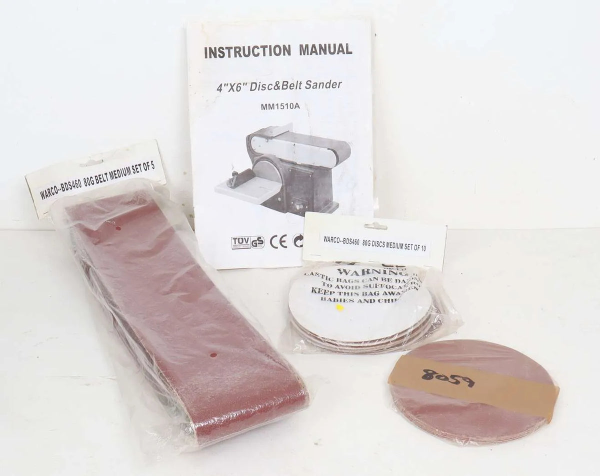 Warco 4" x 6" belt & disc sander