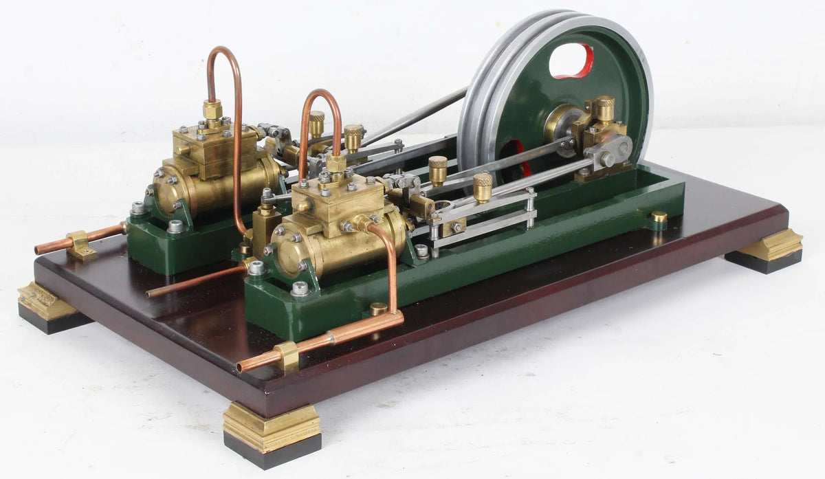 Large horizontal twin mill engine