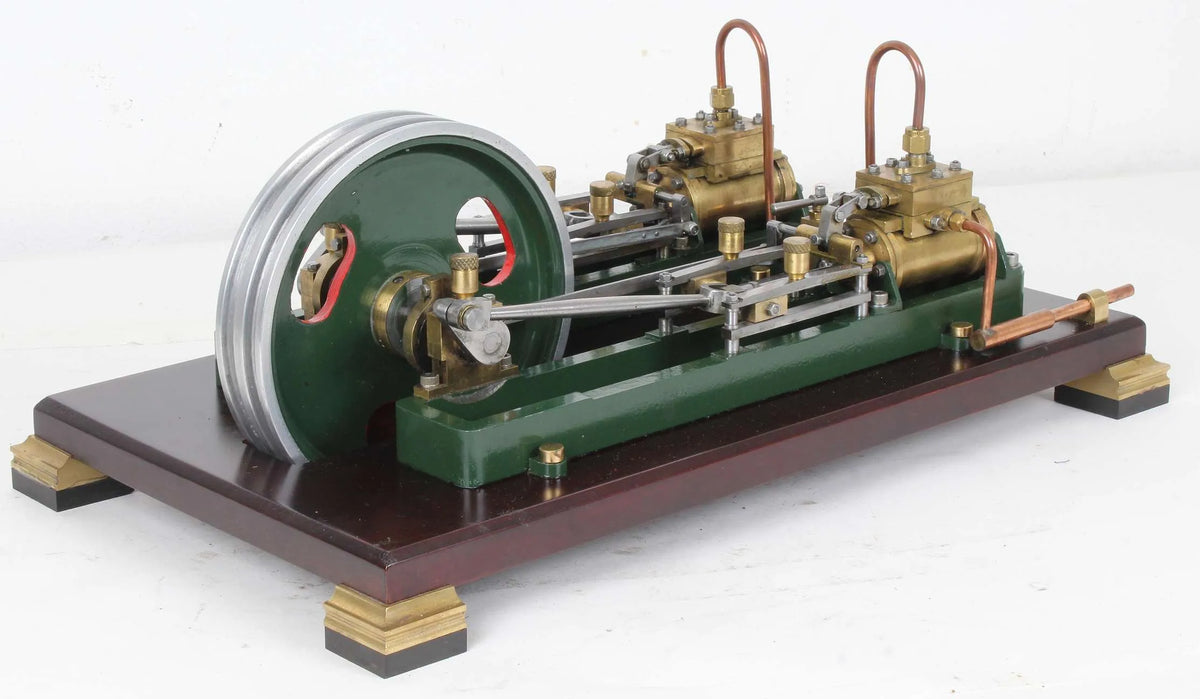Large horizontal twin mill engine