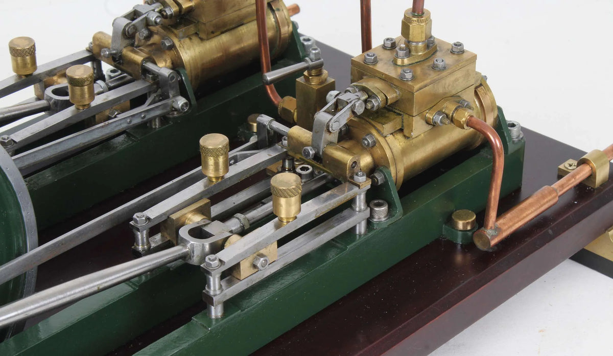 Large horizontal twin mill engine