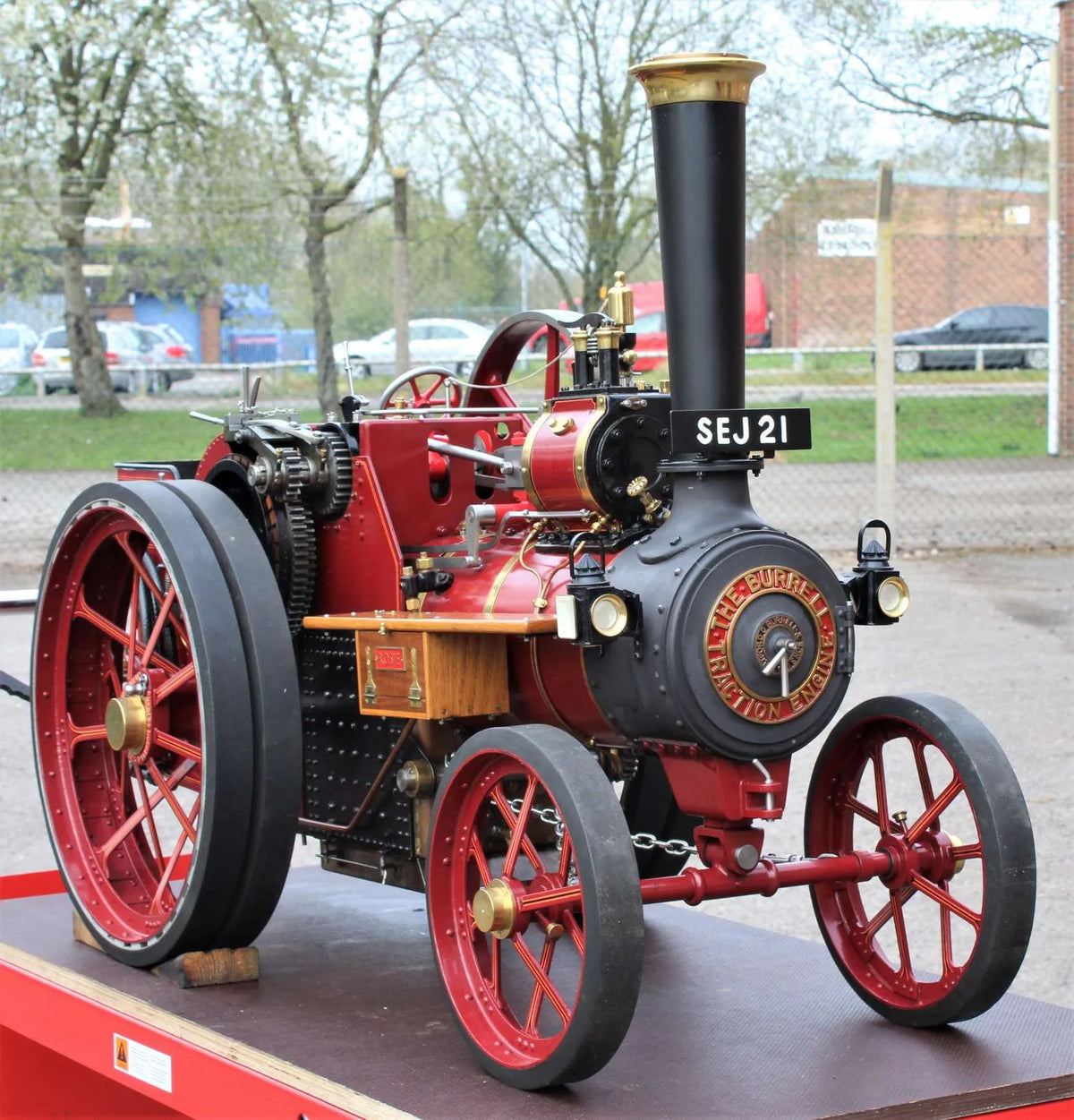 3 inch scale Burrell 6nhp agricultural engine with driving truck