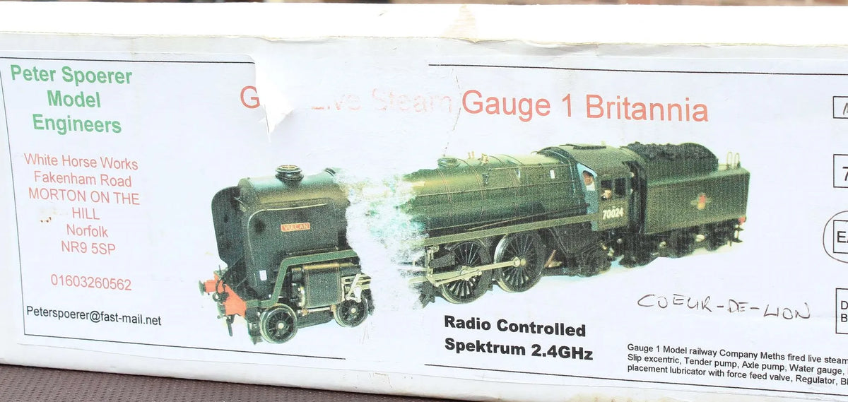 Gauge 1 BR Standard Class 7 No.70007 "Coeur-de-Lion"