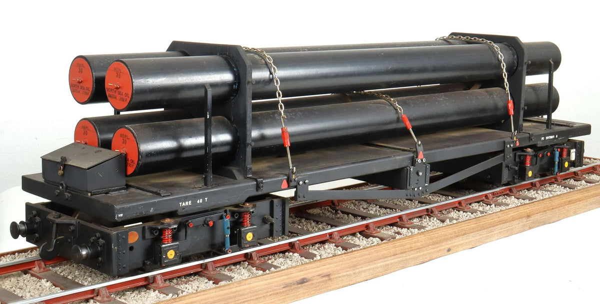 5 inch gauge bogie flat bed truck