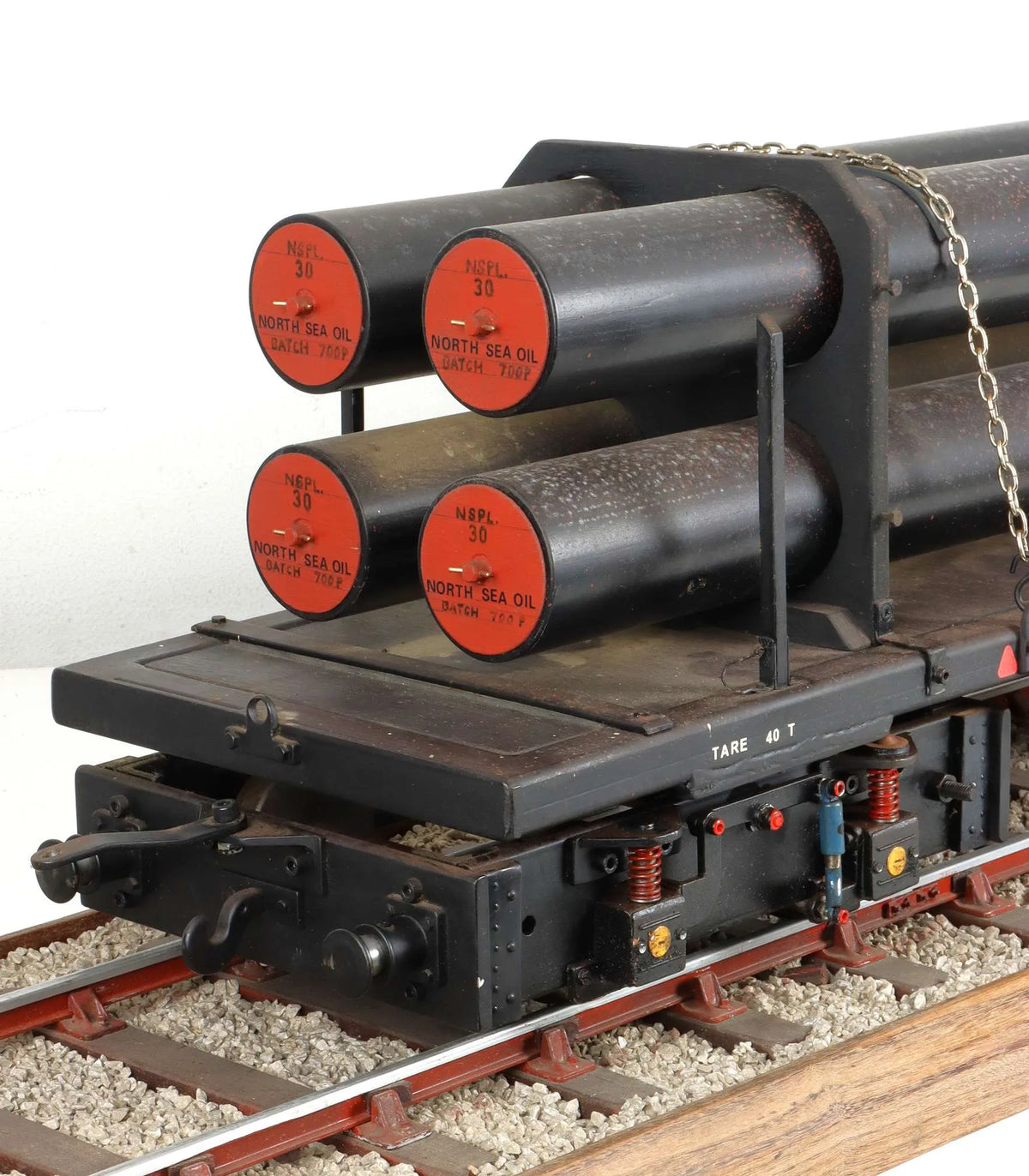 5 inch gauge bogie flat bed truck
