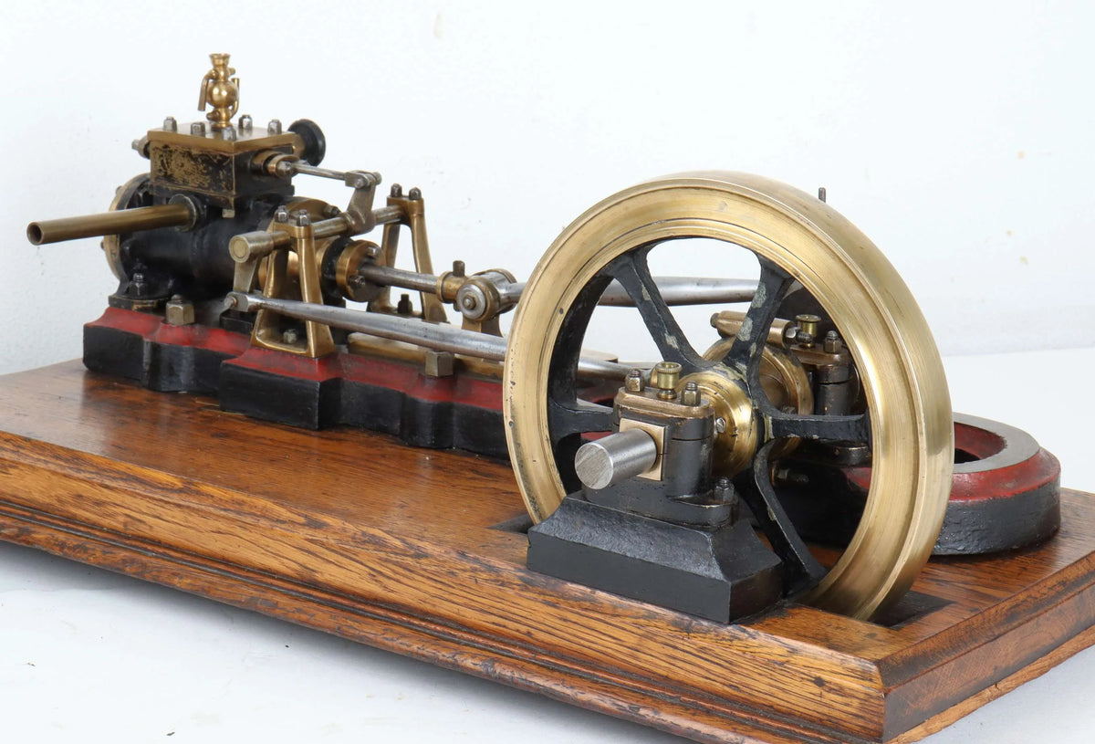 Vintage horizontal mill engine