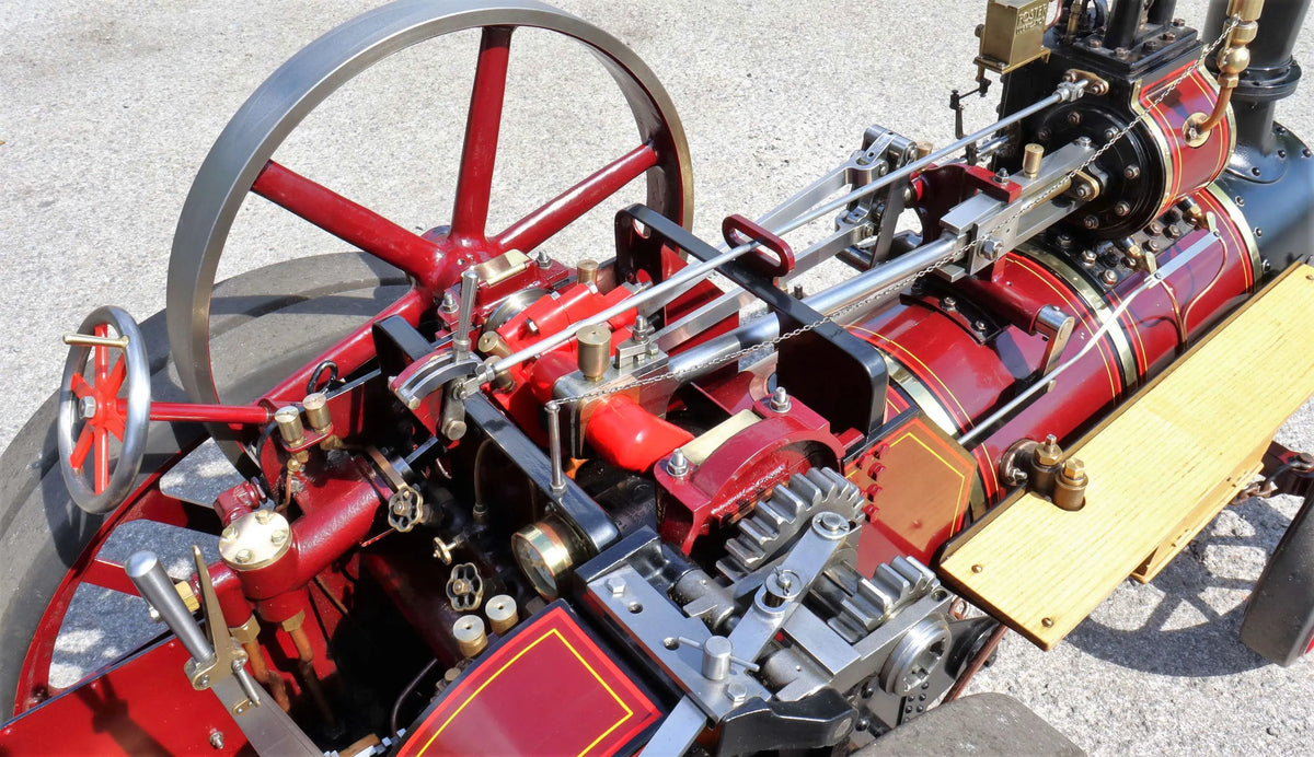 4 inch scale 6nhp Burrell agricultural engine with water bowser