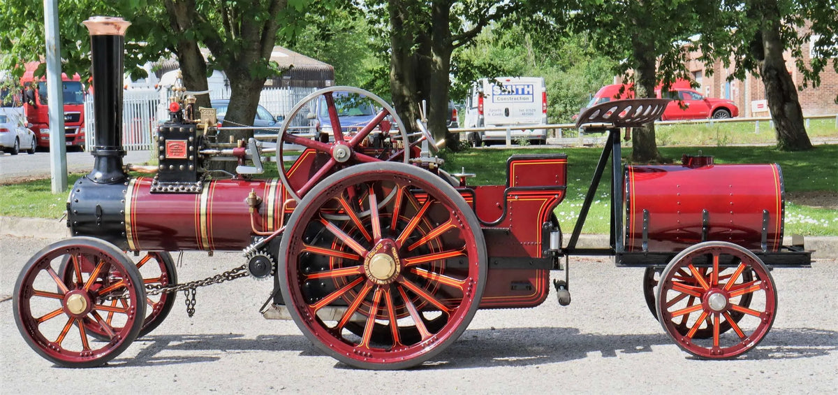 4 inch scale 6nhp Burrell agricultural engine with water bowser