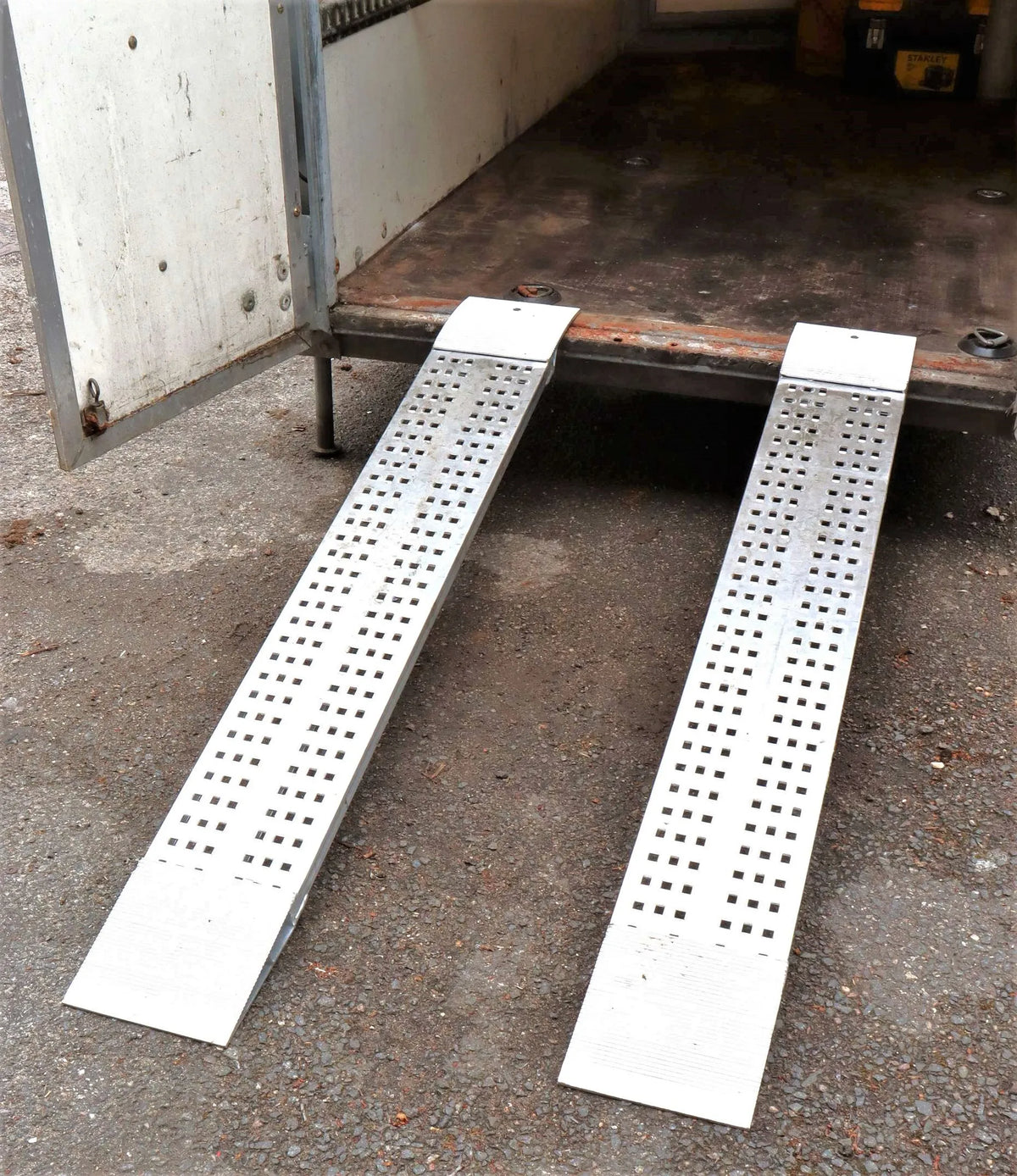 Ifor Williams two wheeled box trailer with winch