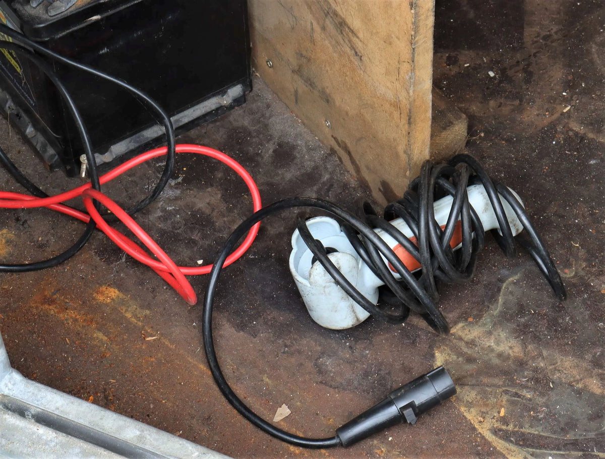 Ifor Williams two wheeled box trailer with winch