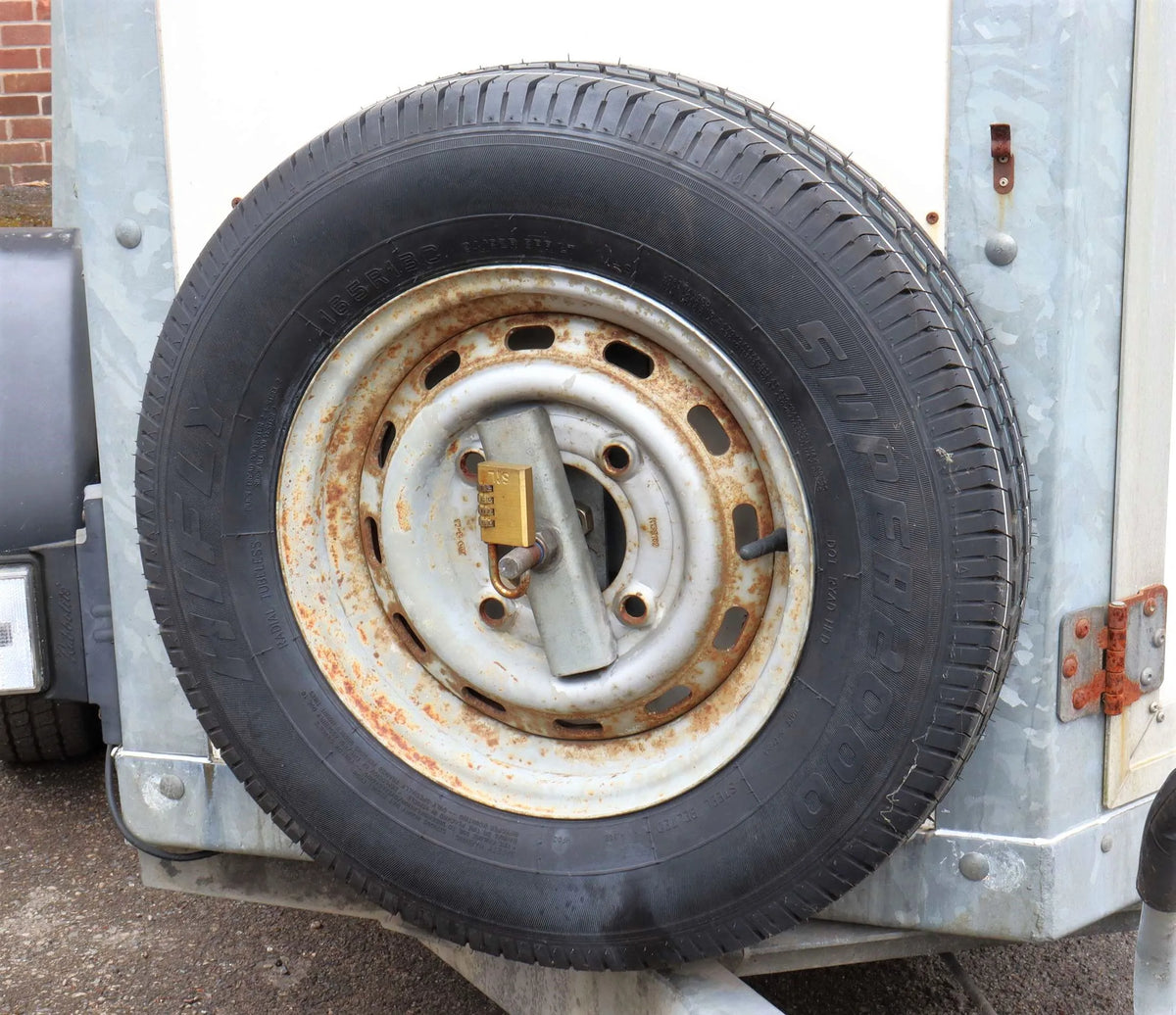 Ifor Williams two wheeled box trailer with winch