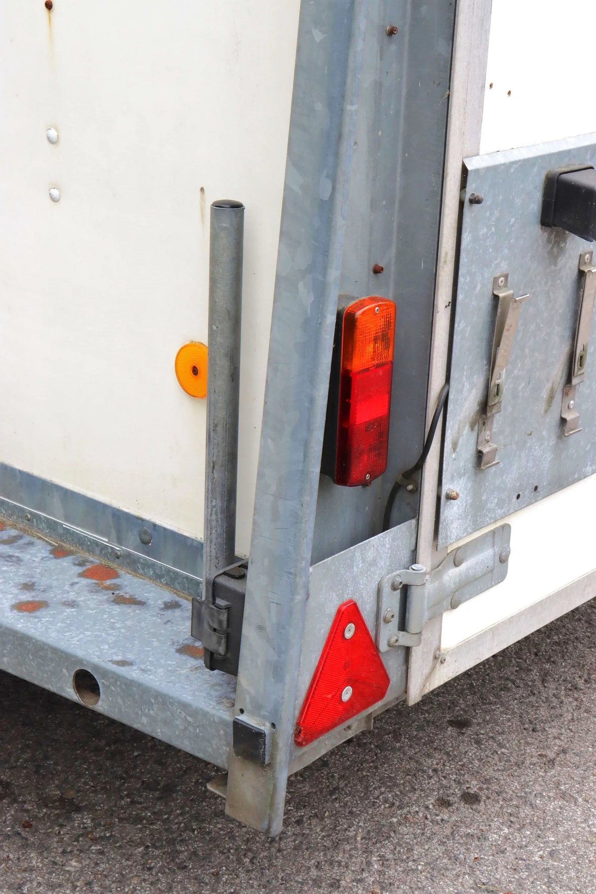 Ifor Williams two wheeled box trailer with winch
