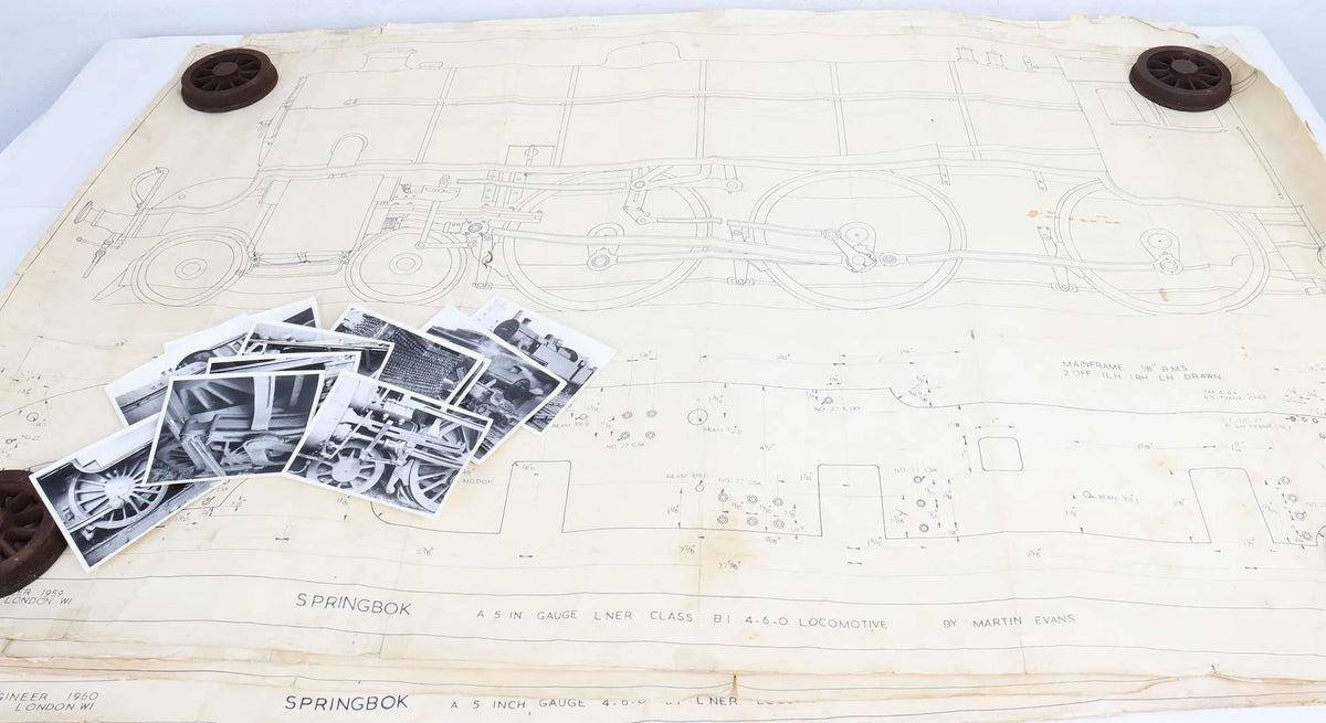 5 inch gauge LNER B1 "Springbok" frames & castings