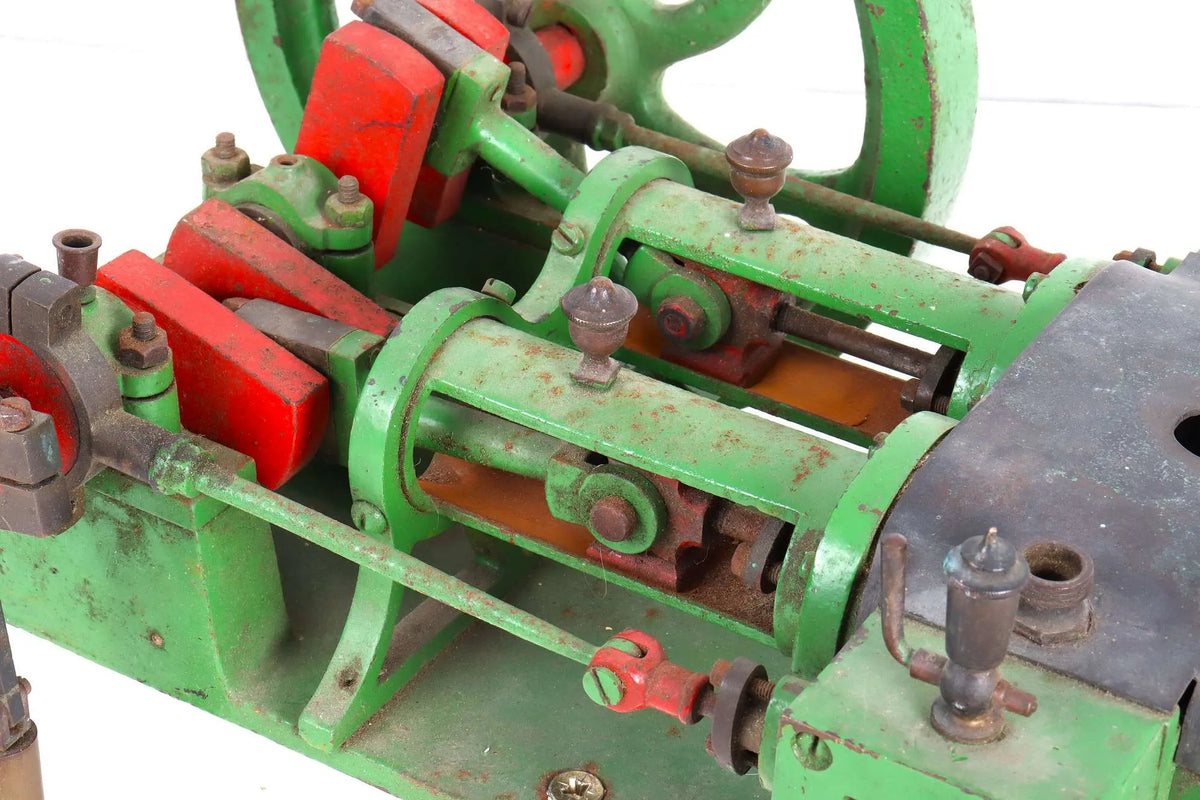 Large scratch-built horizontal twin engine