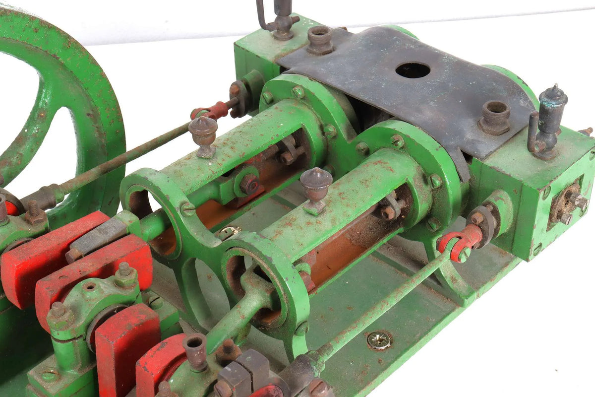 Large scratch-built horizontal twin engine