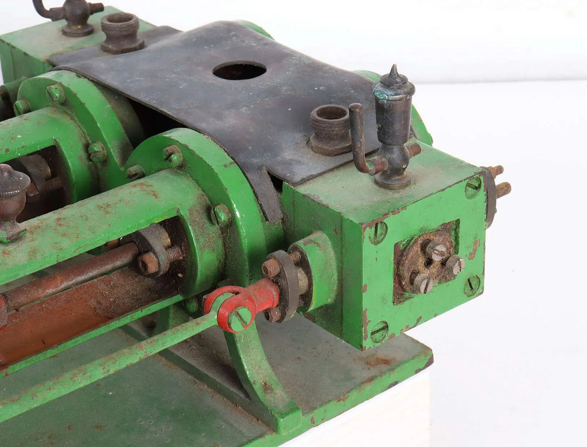 Large scratch-built horizontal twin engine