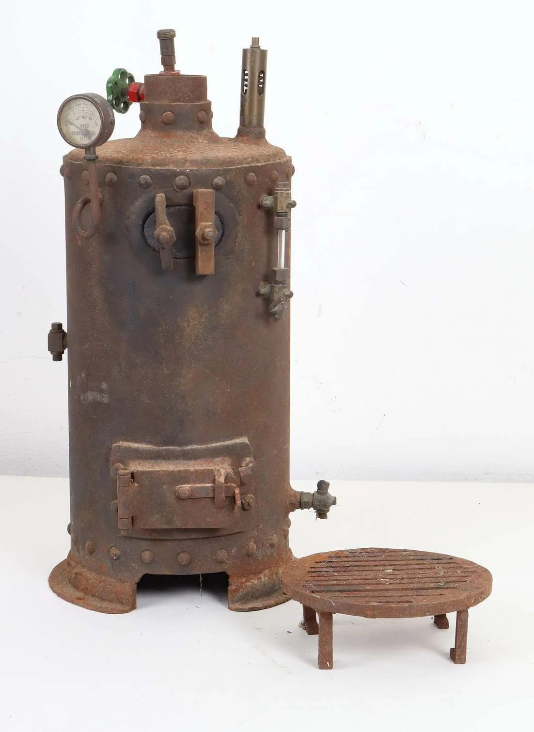 Rivetted steel vertical boiler