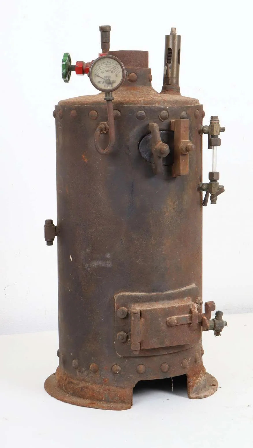 Rivetted steel vertical boiler