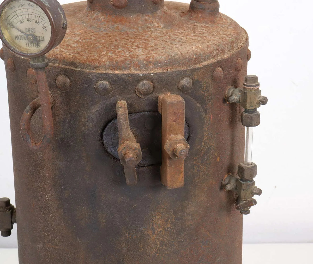 Rivetted steel vertical boiler