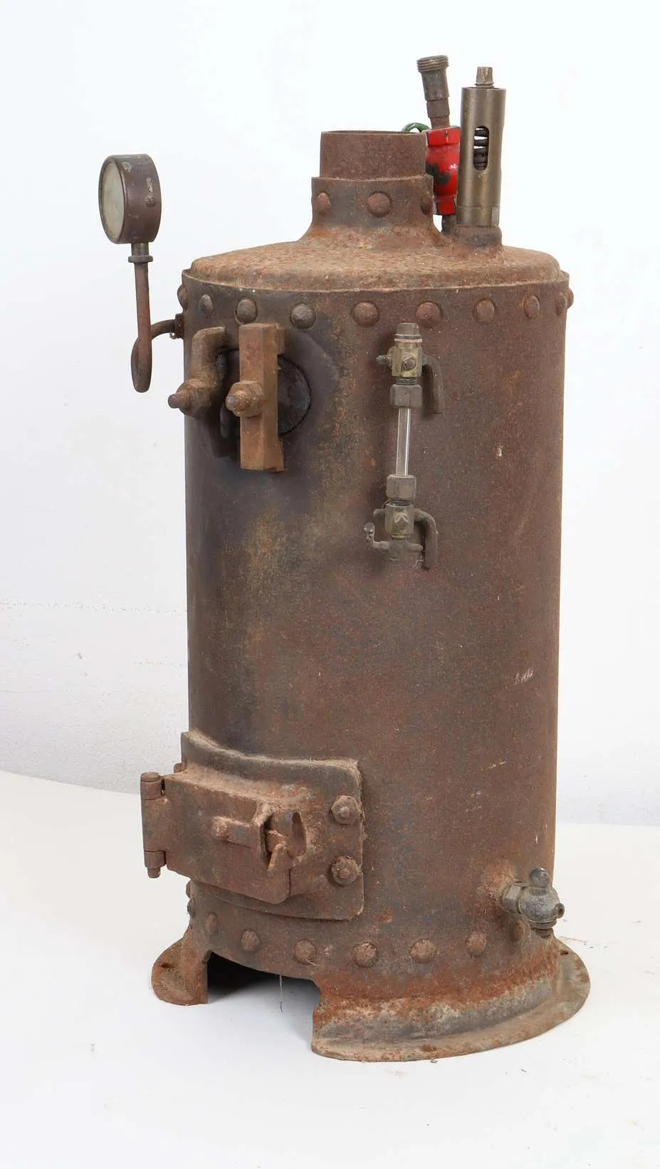 Rivetted steel vertical boiler