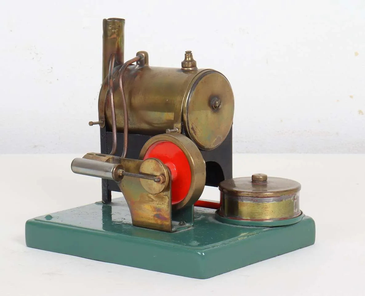 Oscillating engine with spirit-fired boiler