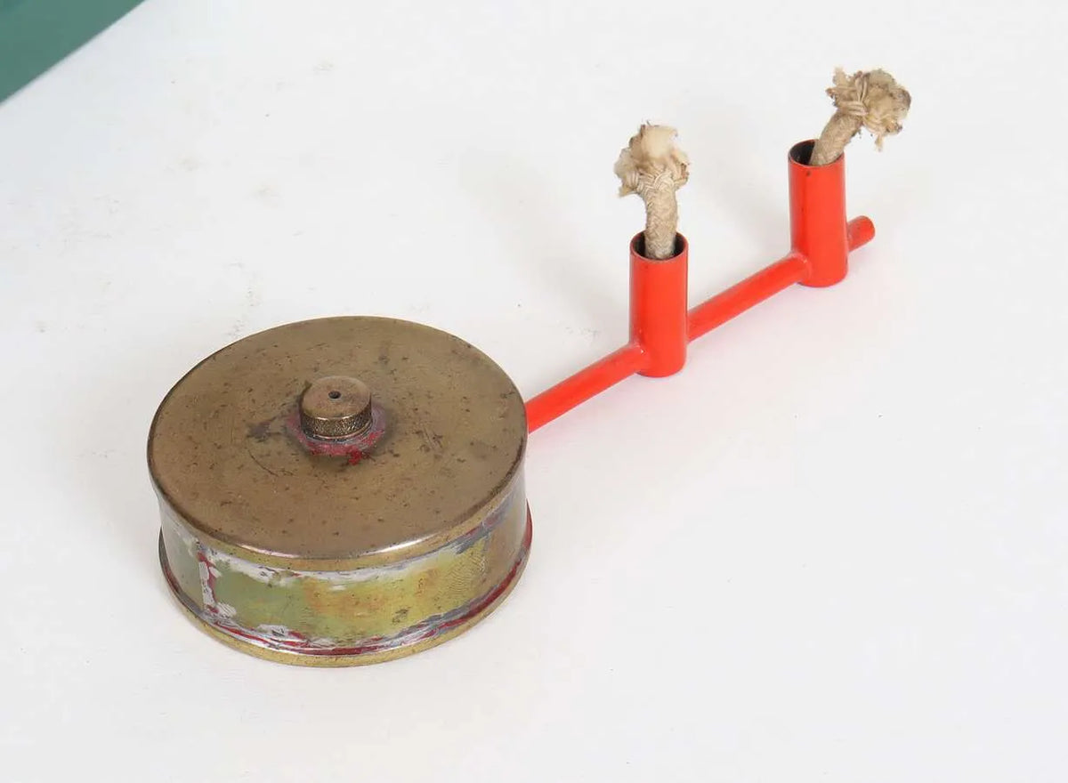 Oscillating engine with spirit-fired boiler