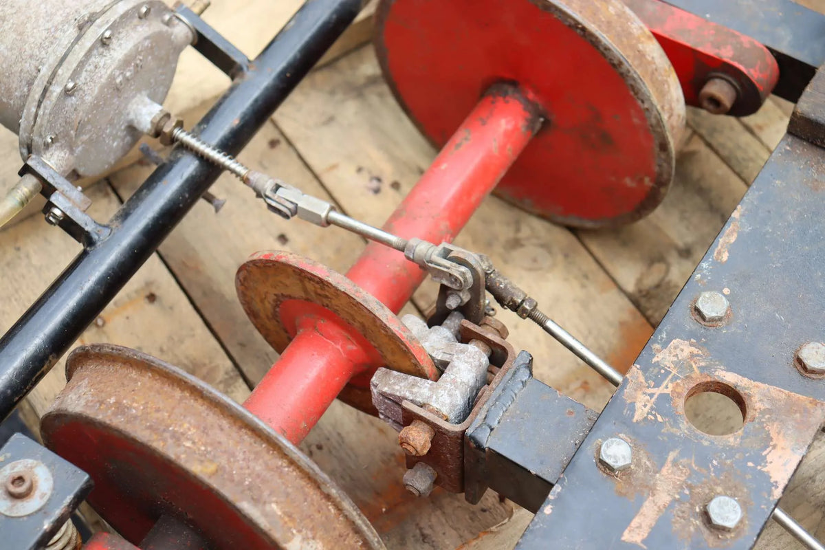 Pair 10 1/4 inch gauge air-braked bogies