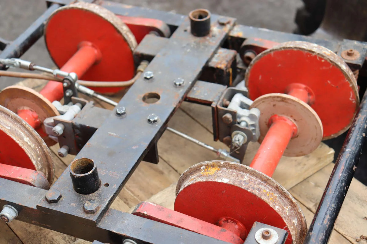 Pair 10 1/4 inch gauge air-braked bogies